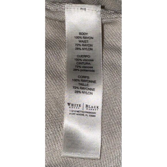 White House Black Market Size Large Cream Cardigan Sweater Open Front - Picture 6 of 9